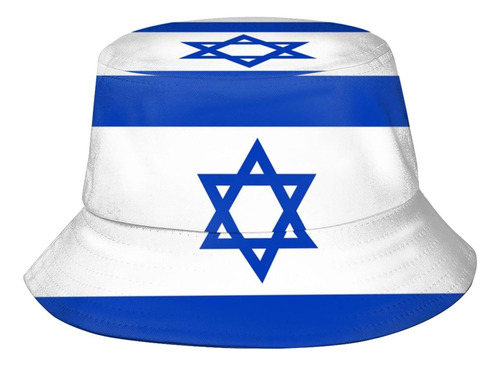 Sombrero Cubo Con Bandera Israel, Moderno, Plegable, Viajes
