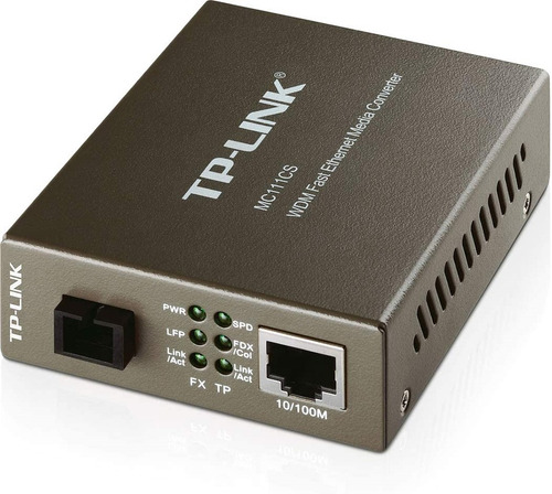 Imagen 1 de 7 de Convertidor Multimedia Tp-link Mc111cs 10/100 Mbps Fibra