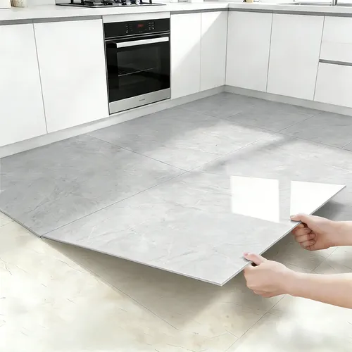 10pçs Piso Vinílico Autocolante Mármore 60x60cm Impermeável 1208