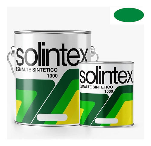 Pintura Esmalte Sintetico 1000 Verde 1030 Galon Solintex