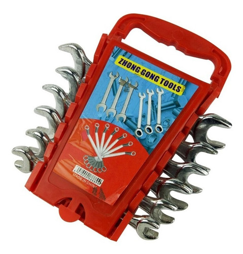 Imagen 1 de 4 de Set De Llaves Mixta Estuche X6 Portátil Herramienta F1811173