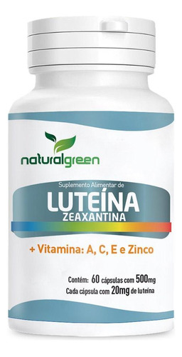 Luteína E Zeaxantina 60 Cápsulas Naturalgreen
