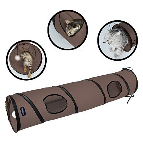 Petlike Cat Tunnel For Indoor Cats Collapsible Pop-up Pet Tu
