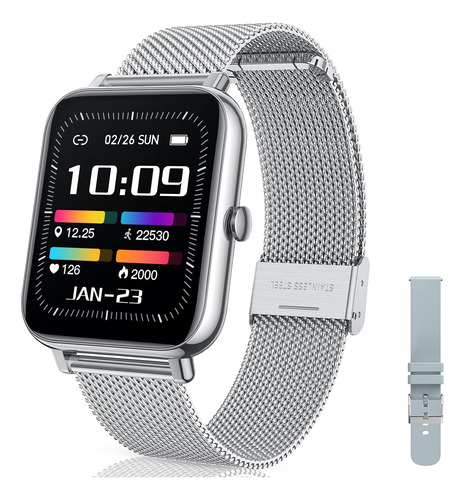 Reloj Inteligente Canmixs , P/ Android O Ios, Color Plateado