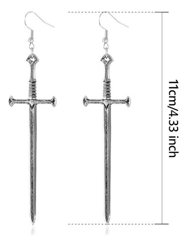 Nuevo Pendientes Espada Pendientes Góticos Joyería Regalos