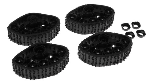 4 Piezas Nieve Neumáticos Track Ruedas Para Wpl Rc Roca Cra