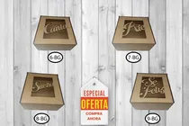 Comprar 30 Cajas Souvenir Mdf 20x20x12 Cm + 10 Cajas Mdf 20x20x8.5cm