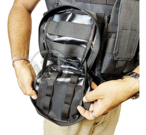 Chaleco Tactico Molle Ciras Airsoft Negro Reforzado Rbn M4
