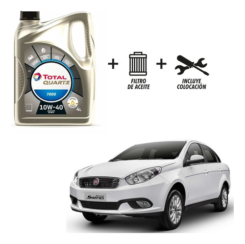 Cambio De Aceite Y Filtro De Aceite Fiat Grand Siena 1.4l