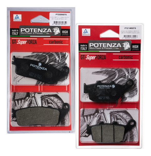 Kit Pastilha Potenza Diant+tras Nc700x Nc750x 226+140
