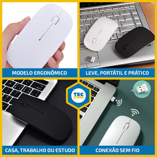 Mouse Sem Fio Wireless Usb Pc Notebook Super Precisão Optica
