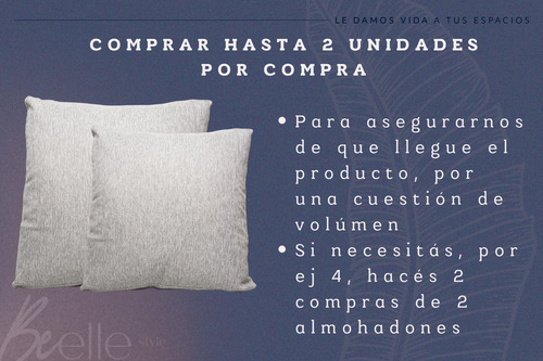 Almohadón Chenille Antidesgarro Sillón Algarrobo 50x50x10 Cm Gris Claro Chenille Antidesgarro