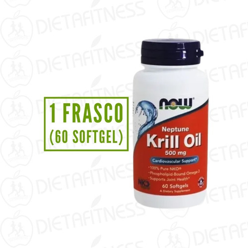 Aceite De Krill Now 500 Mg 60 Softgels Dietafitness
