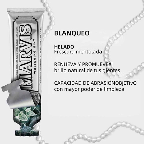 Hc Marvis Pasta De Dientes Menta Blanqueadora 3 Varillas