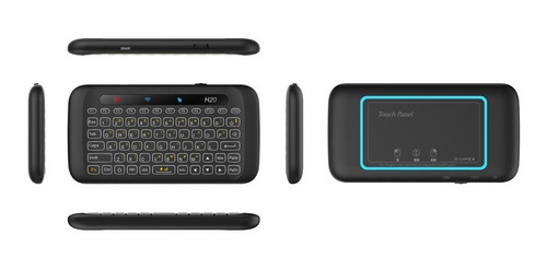 Mini Teclado H20 Inalámbrico Función De Teclas Y Táctil Usb Teclado Negro