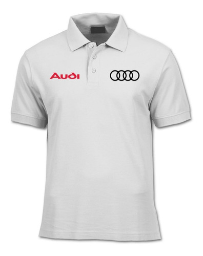 Camiseta Tipo Polo Audi Logos Bordados