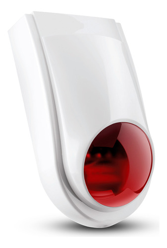 Sirene Agl Zigbee Automação 130db Cor: Branco