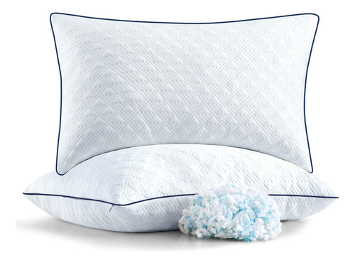 Almohadas Refrescantes King Espuma Viscoelástica Mmg