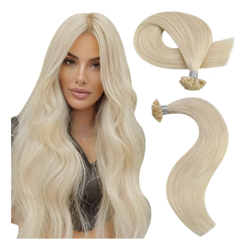 Moresoo Extensiones De Cabello Humano Con Punta En U De 14 P