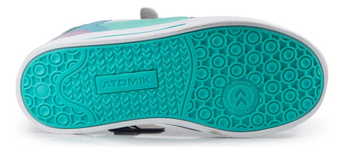 Zapatillas Atomik Chicos Triple Abrojo Velcro Colegial