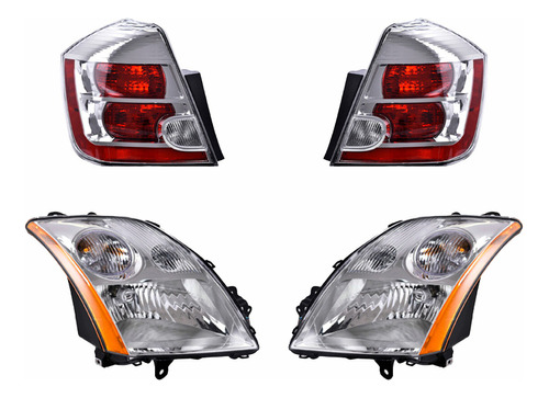 Calaveras + Faros Depo Nissan Sentra 2007-2009