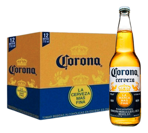 Cerveza Corona 710 Ml. Caja 12 Botellas