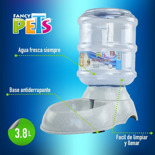Imagen 4 de 6 de Bebedero Dispensador De Agua Para Perro O Gato 3.8 Litros