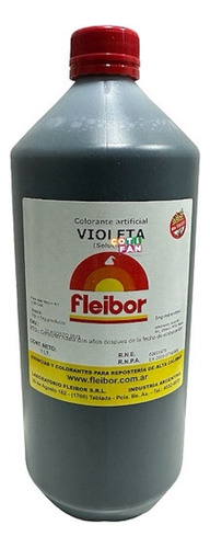 Colorante Violeta Liquido Comestible Fleibor X 1 Litro