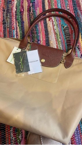 Bolsa Longchamp Tamaño Grande Color Caqui