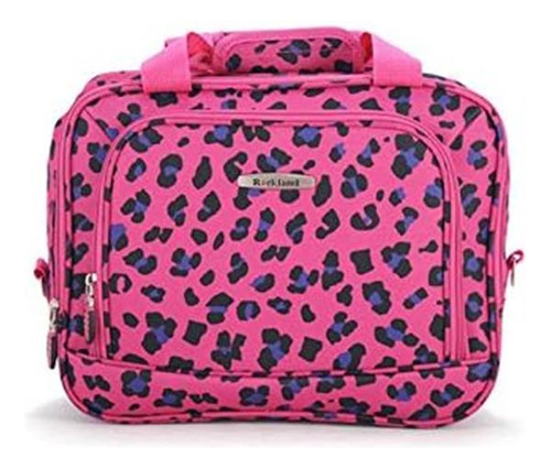 Juego Equipaje Rockland Softside Estampado Leopardo 2 Piezas