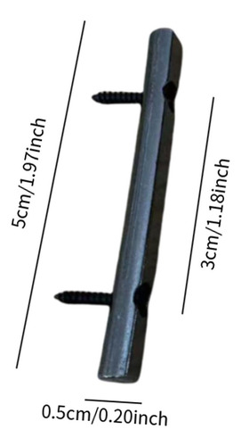 Cadena De Guitarra Retenedor De La Barra De La Barra Negro