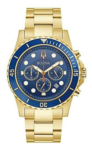 Reloj Bulova Para Hombre 98b377 Análogo Deportivo De