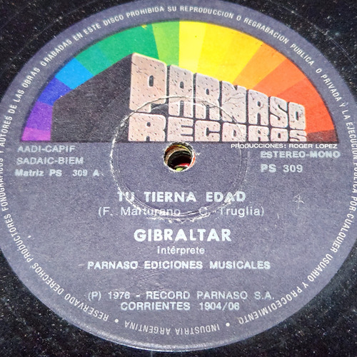 Simple Gibraltar Parnaso Records C7