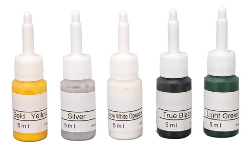 Kit De Tintas Para Tatuar 5ml 10 Colores Color Duradero