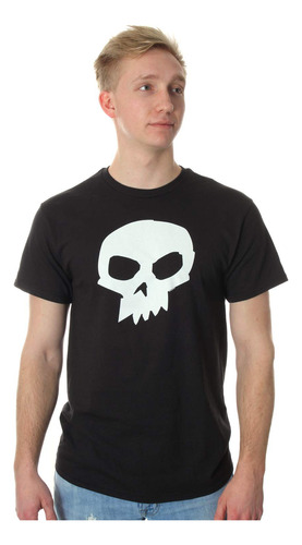 Disney Pixar Toy Story Sid Skull Disfraz Camiseta (LG, Negro