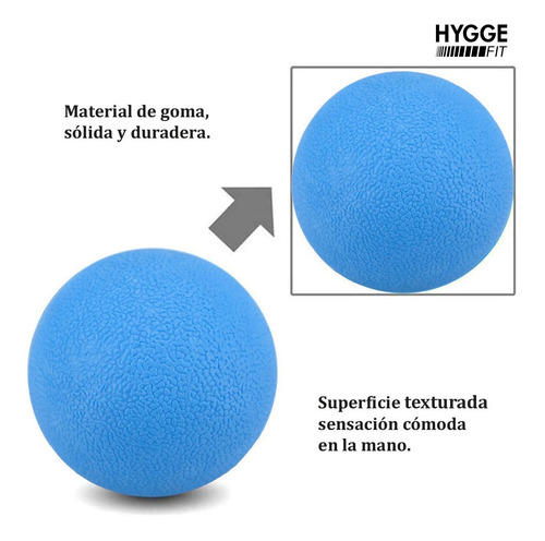 Imagen 4 de 10 de Pelota Maciza 6,5cm Masajes Miofasciales Descontracturante