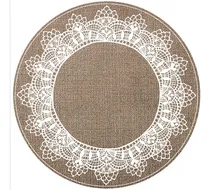 Comprar Platos De Sitio Pack Por 20 Uni Arpillera Con Puntilla Marrón Arpillera Con Puntilla.