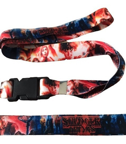 Chaveiro Stranger Things Cordão Com Engate Rápido