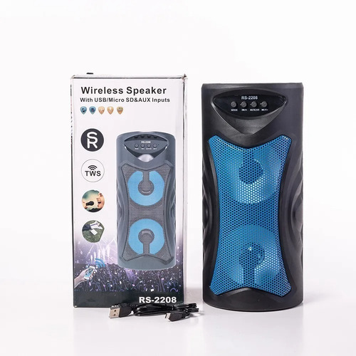 Imagen 6 de 10 de Parlante Bluetooth Resistente Doble Potente Rgb Inalambrico