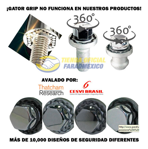 Set 4 Tuercas Seguridad Vw Pointer Italianos