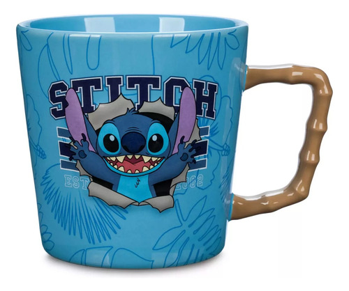 Taza Stiche Disney Store Lilo Nani Pleakley Cobra Bubbles Ju Azul Acero Stich