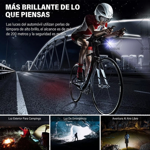 Hispeed Luces Delanteras Y Traseras Impermeables Para Bicicleta 300 Lm
