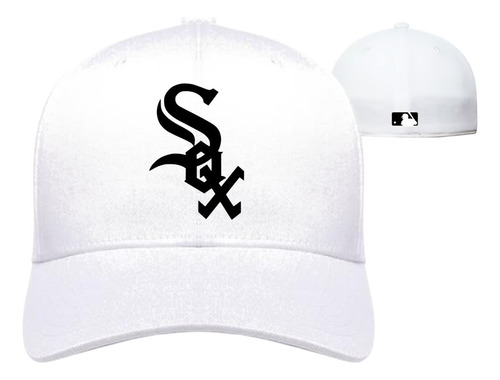 Gorra Blanca Chicago White Sox Beisbol Cerrada Flex