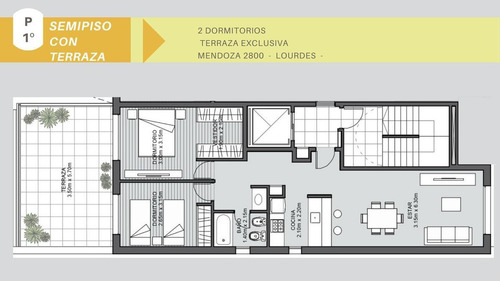 Imagen 9 de 17 de Venta Departamento 2 Dormitorios Terraza - Lourdes