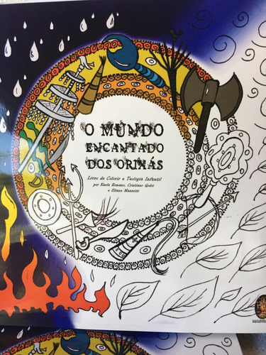 Livro Mundo Encantado Orixá Colorir Infantil Editora Madras 