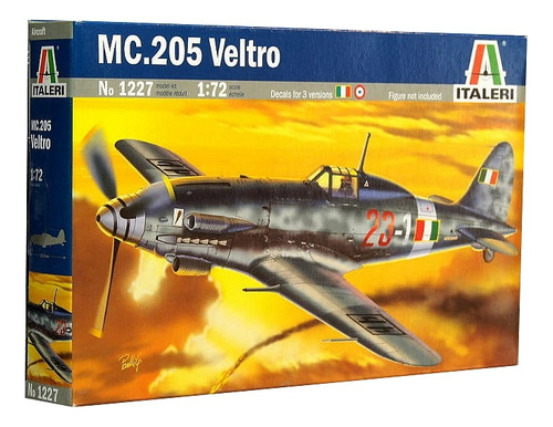 Italeri 1227 Avion Mc205 Veltro Maqueta 1/72 Caza Italiano