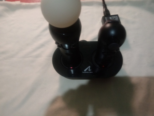 Base De Carga Para Ps-move Originales Sony Ps3-ps4 (leer!) Negro (Usado)