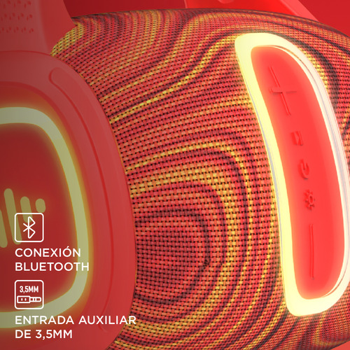 Parlante Portatil Boombox Stromberg Groove Bluetooth Ipx4 Fm Color Rojo - Excelente (Reacondicionado)