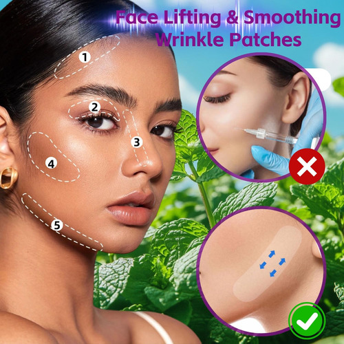 120 Piezas Face Lift Tape Para Rostro, Invisible Lifting