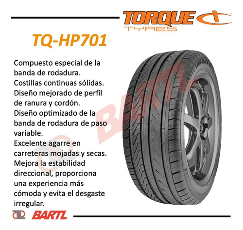 Cubierta 235/55/19 Torque Hp701 X4 Colocadas